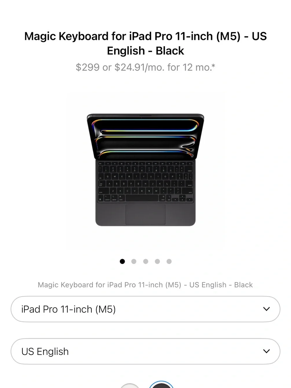 Apple Magic Keyboard for iPad Pro 11-inch — Black
